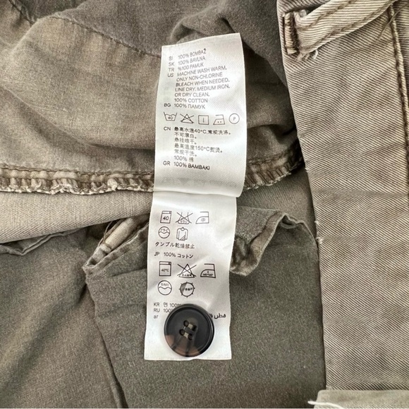 H&M Cropped Dropped Crotch Chinos Men's Sz 32 - Picture 8 of 8